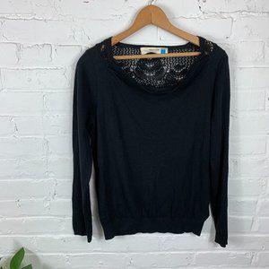 Anthropologie Sparrow Sweater Round Neck Black